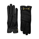 Gants Greco Cuir Doublés Cachemire - Noir Tactile - Femme