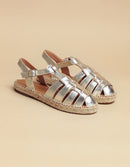 Espadrilles Grenade - Cuir Dore - Femme