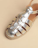 Espadrilles Grenade - Cuir Dore - Femme