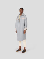 Manteau De Marine En Laine Et Cachemire Plomb