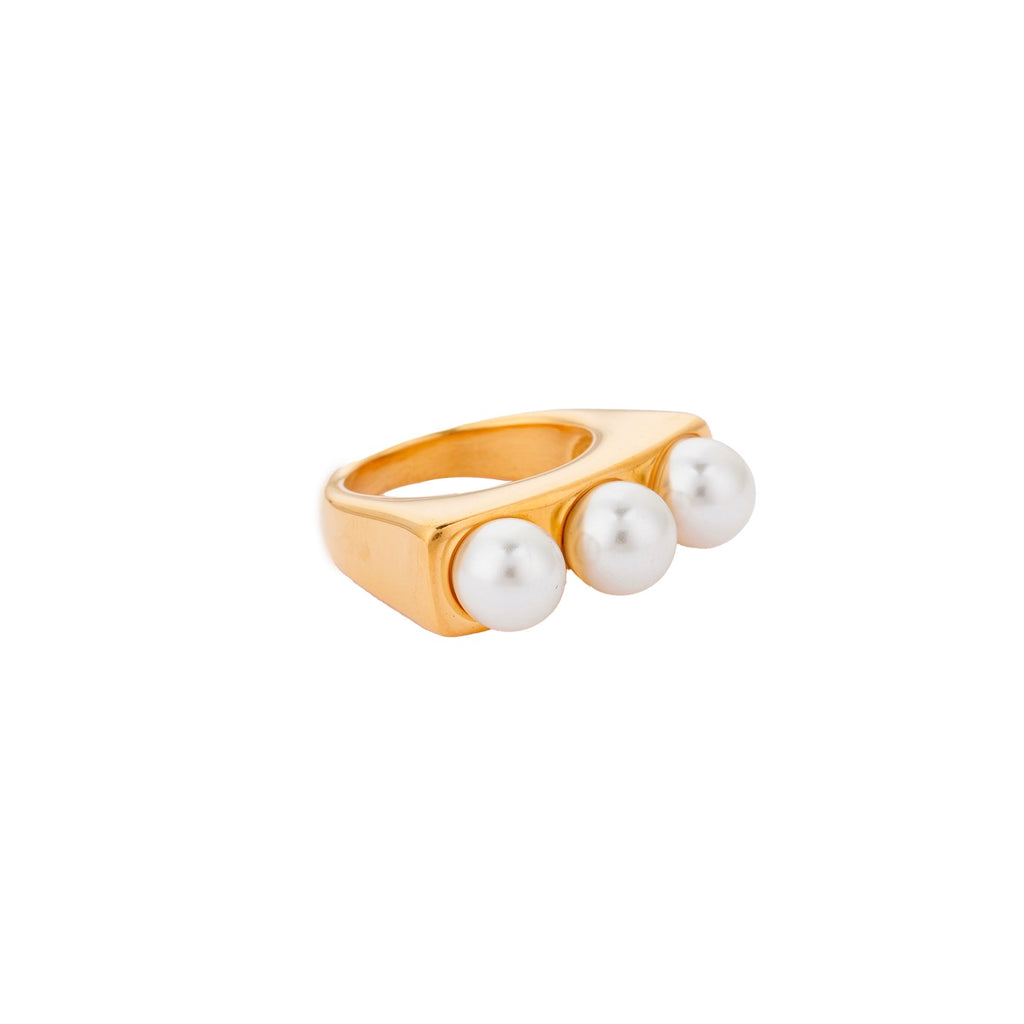 Anello Grid Dorato