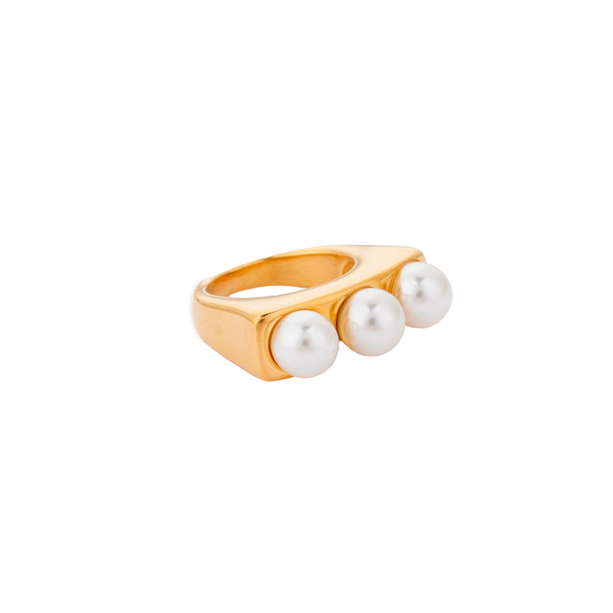 Anello Grid Dorato