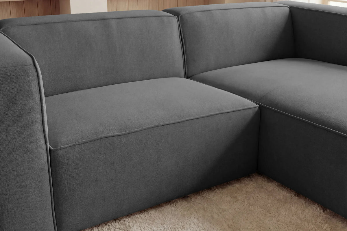 Basil Esquinero - Tejido Liso - Sofá Esquinero