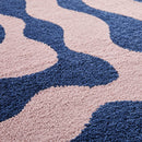 Tapis Groovy 382 - Motif Moderne - Bleu - Intérieur