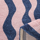 Tapis Groovy 382 - Motif Moderne - Bleu - Intérieur