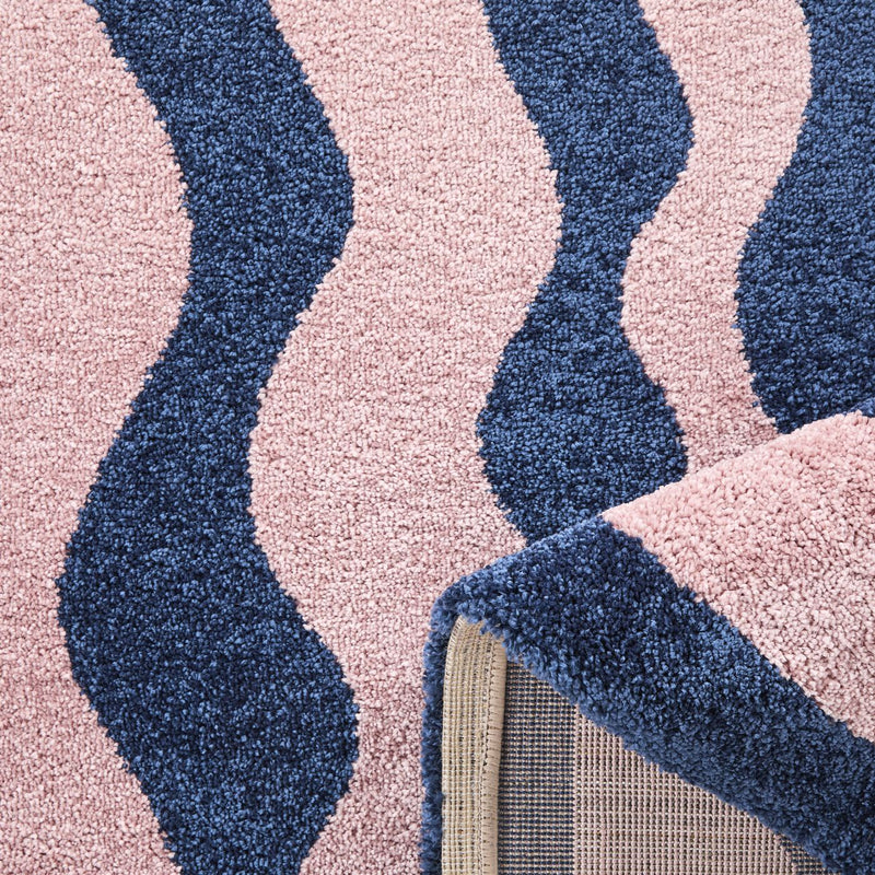 Tapis Groovy 382 - Motif Moderne - Bleu - Intérieur