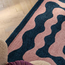 Tapis Groovy 382 - Motif Moderne - Bleu - Intérieur