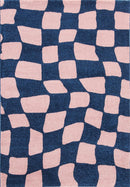 Tapis Groovy 383 - Motif Moderne - Bleu - Intérieur