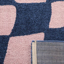 Tapis Groovy 383 - Motif Moderne - Bleu - Intérieur