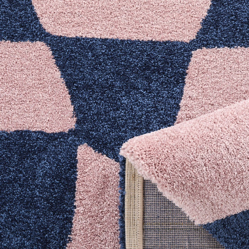 Tapis Groovy 383 - Motif Moderne - Bleu - Intérieur