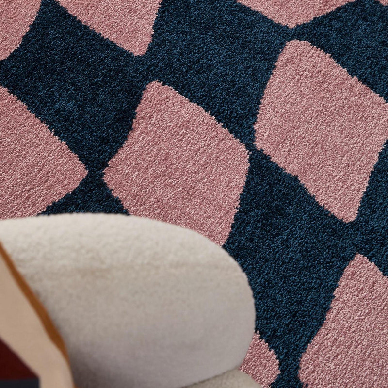 Tapis Groovy 383 - Motif Moderne - Bleu - Intérieur