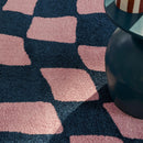 Tapis Groovy 383 - Motif Moderne - Bleu - Intérieur