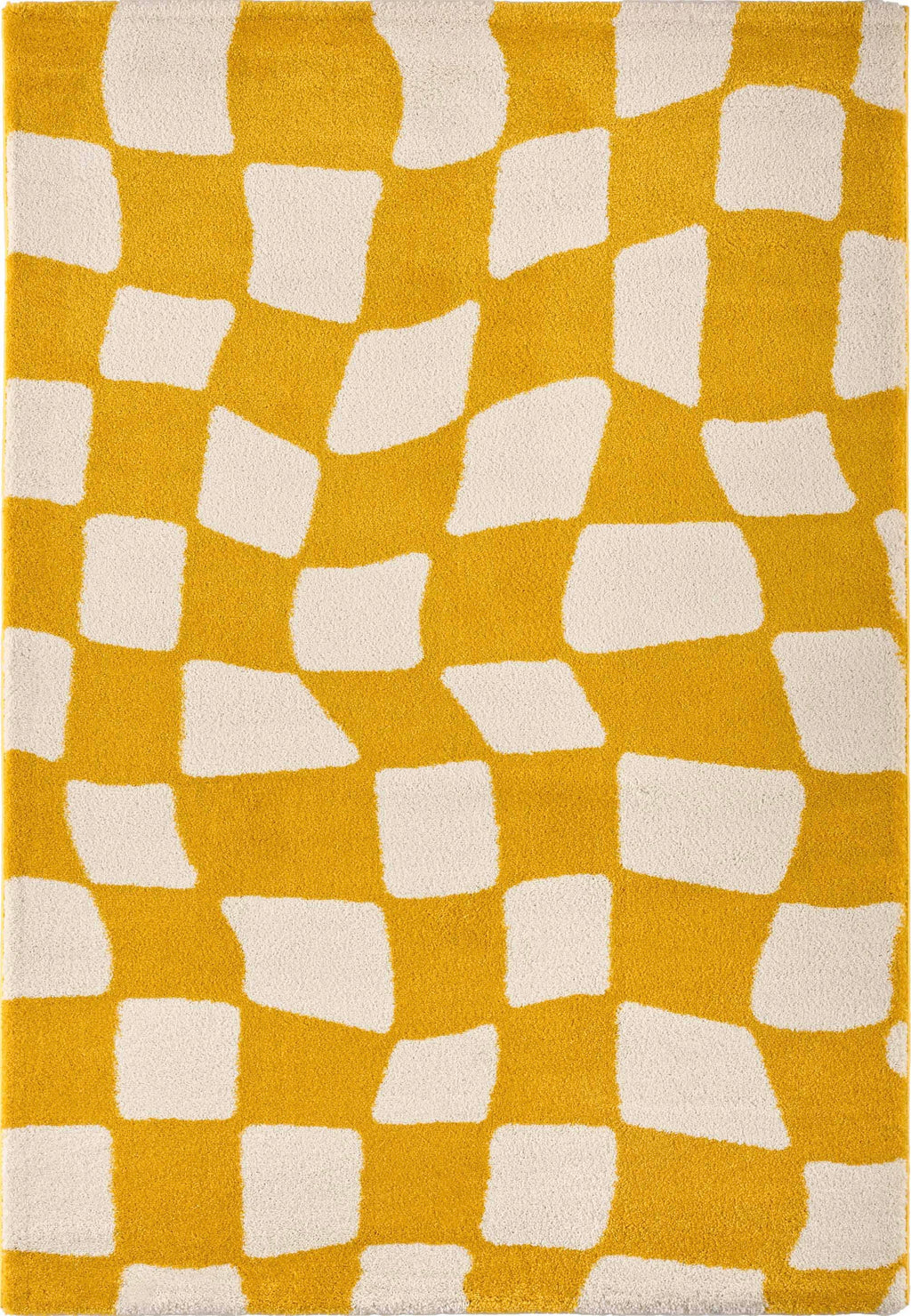 Groovy Rug 383 - Modern Pattern - Yellow - Indoor