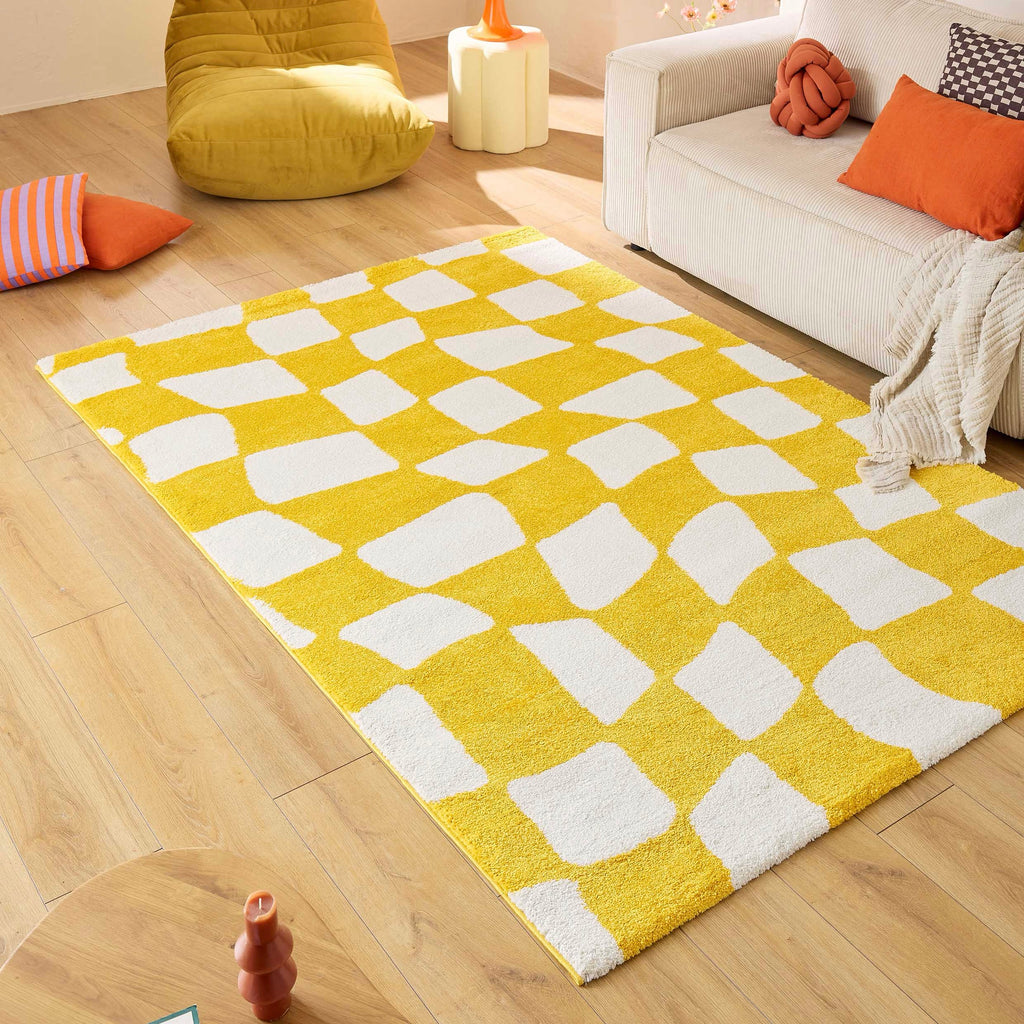 Groovy Rug 383 - Modern Pattern - Yellow - Indoor