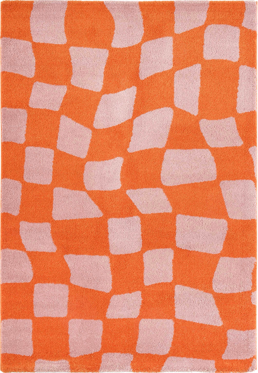 Alfombra Groovy 383 - Estampado moderno - Naranja - Interior