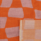 Alfombra Groovy 383 - Estampado moderno - Naranja - Interior