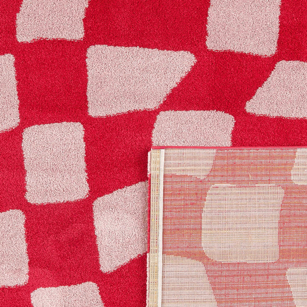 Alfombra Groovy 383 - Estampado moderno - Rojo - Interior