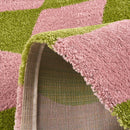 Tapis Groovy 383 - Motif Moderne - Vert - Intérieur