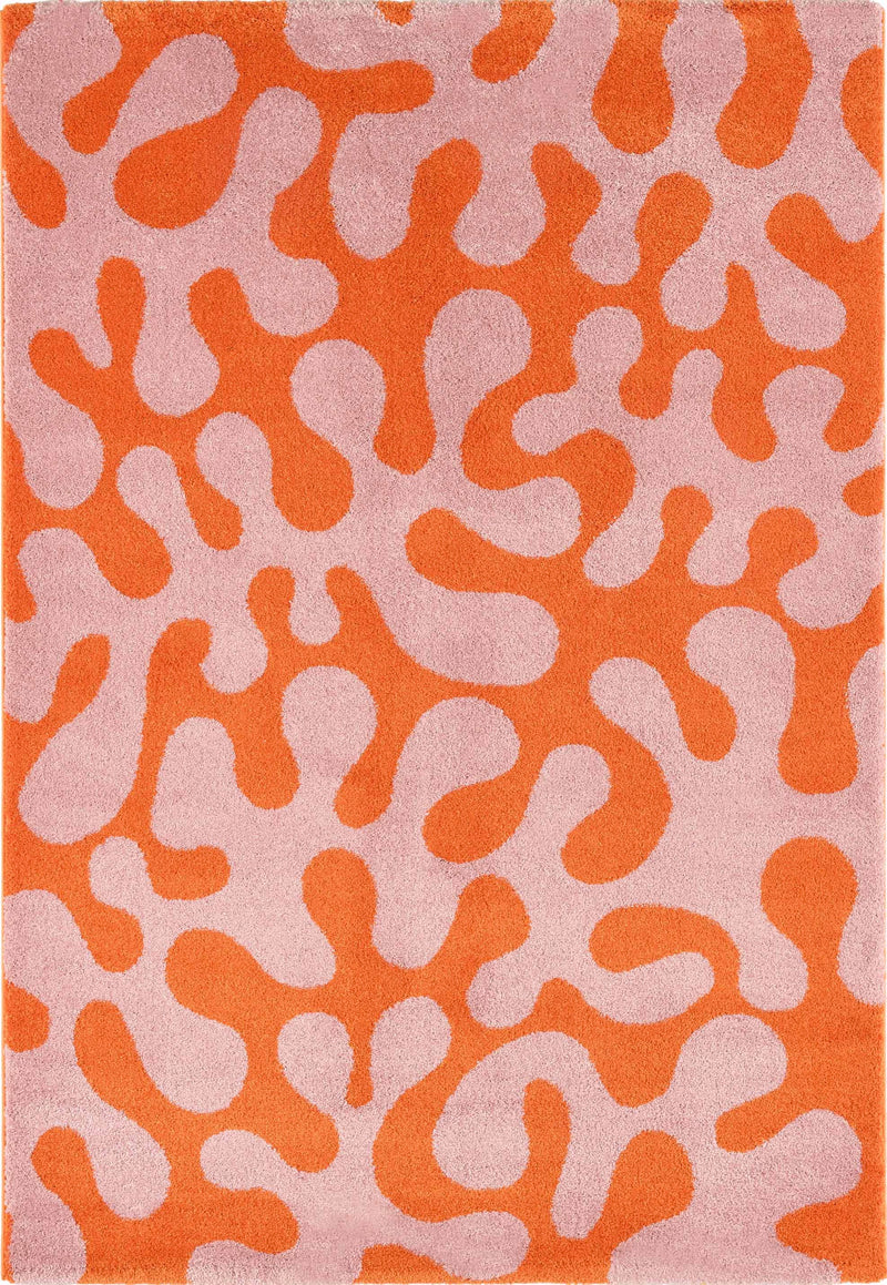 Tapis Groovy 384 - Motif Moderne - Rose - Intérieur