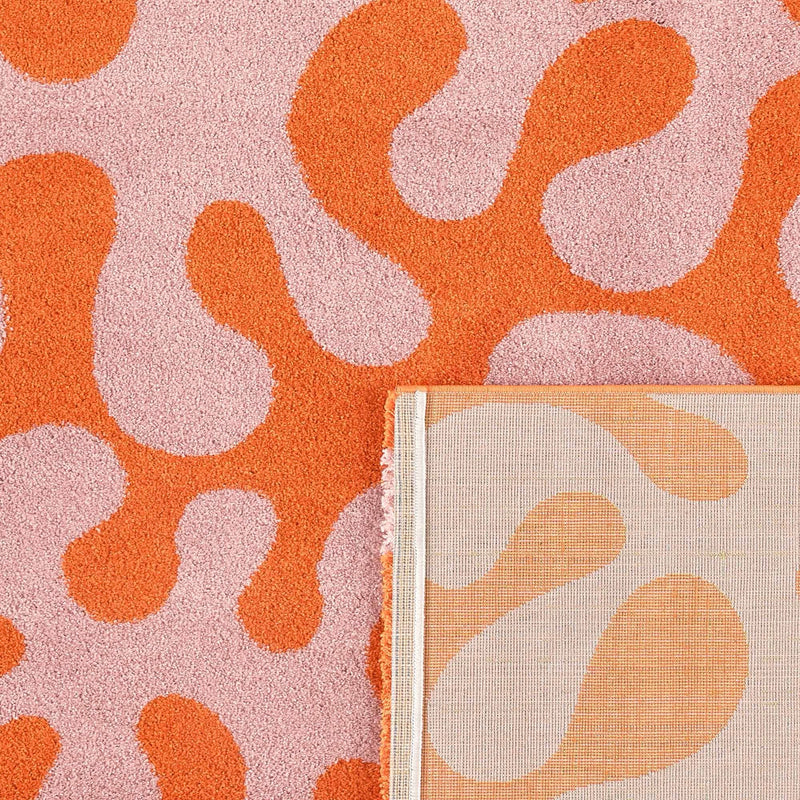 Tapis Groovy 384 - Motif Moderne - Rose - Intérieur