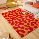 Tapis Groovy 384 - Motif Moderne - Rouge - Intérieur