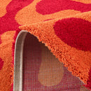 Tapis Groovy 384 - Motif Moderne - Rouge - Intérieur
