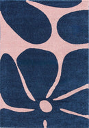 Tapis Groovy 385 - Motif Moderne - Bleu - Intérieur