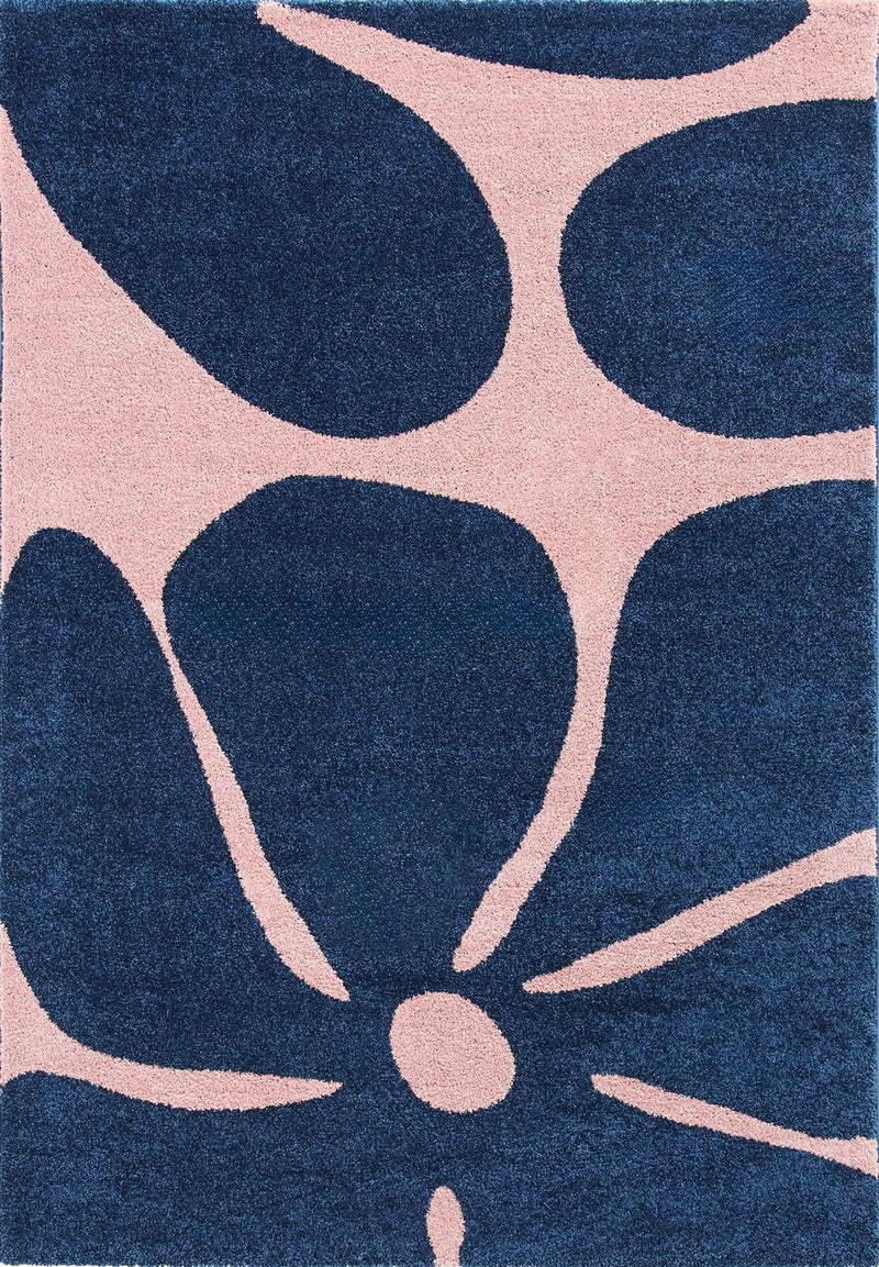 Tapis Groovy 385 - Motif Moderne - Bleu - Intérieur