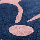 Tapis Groovy 385 - Motif Moderne - Bleu - Intérieur