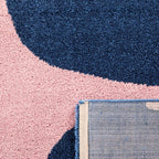Alfombra Groovy 385 - Estampado moderno - Azul - Interior