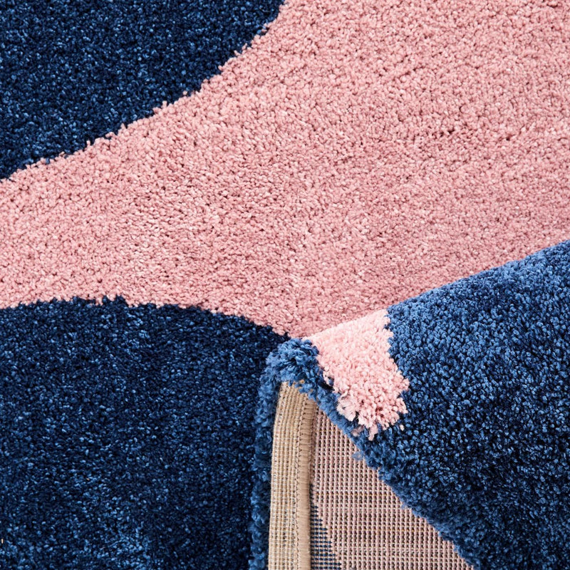 Tapis Groovy 385 - Motif Moderne - Bleu - Intérieur