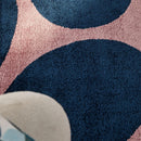 Tapis Groovy 385 - Motif Moderne - Bleu - Intérieur