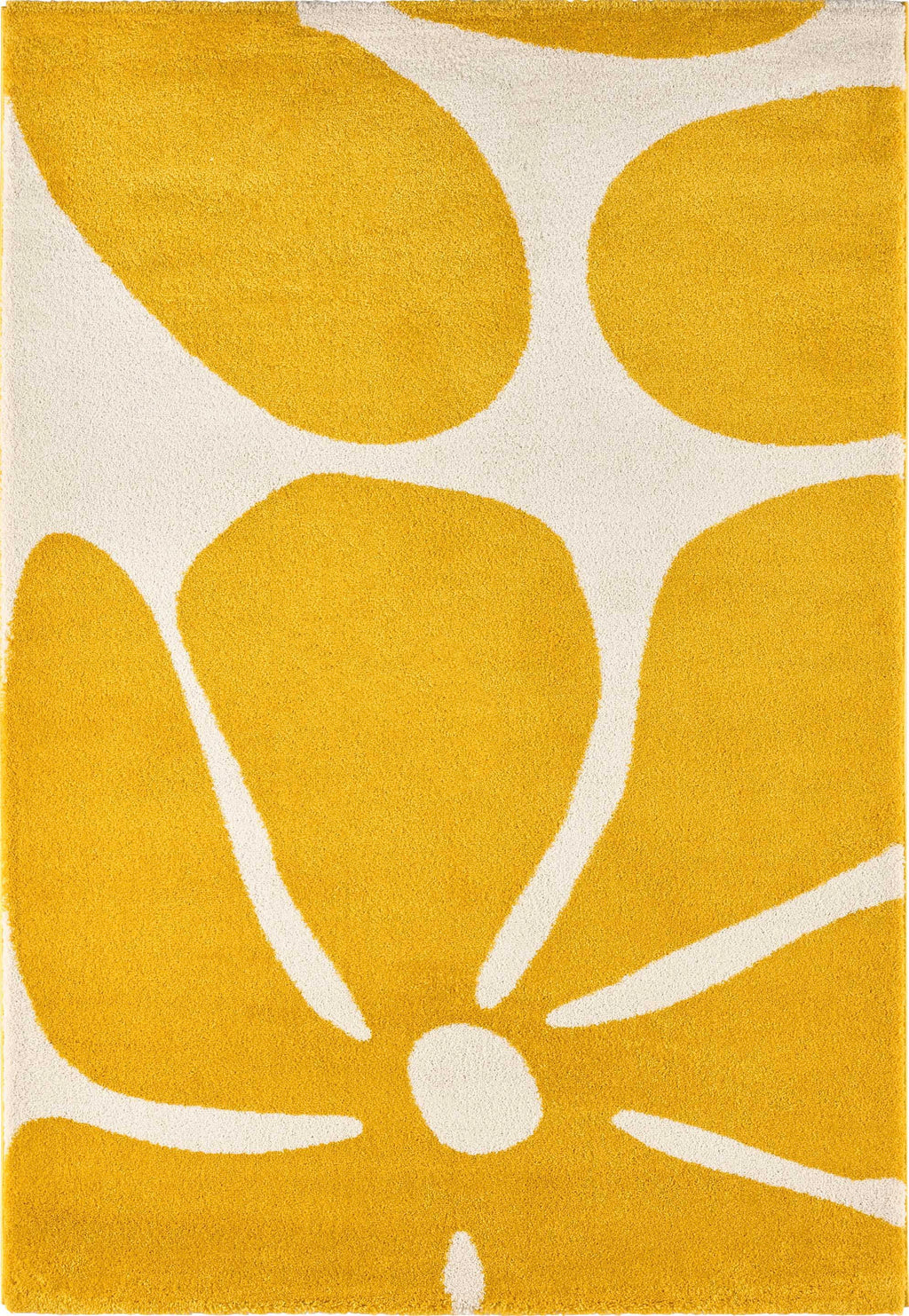 Alfombra Groovy 385 - Diseño moderno - Amarillo - Interior