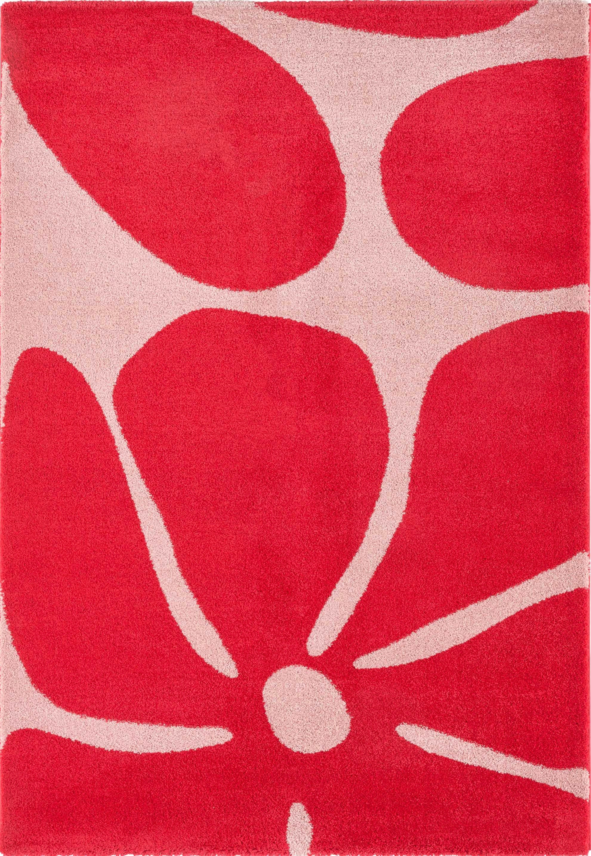 Groovy - Tapis D'Intérieur - Polypropylène - Rouge