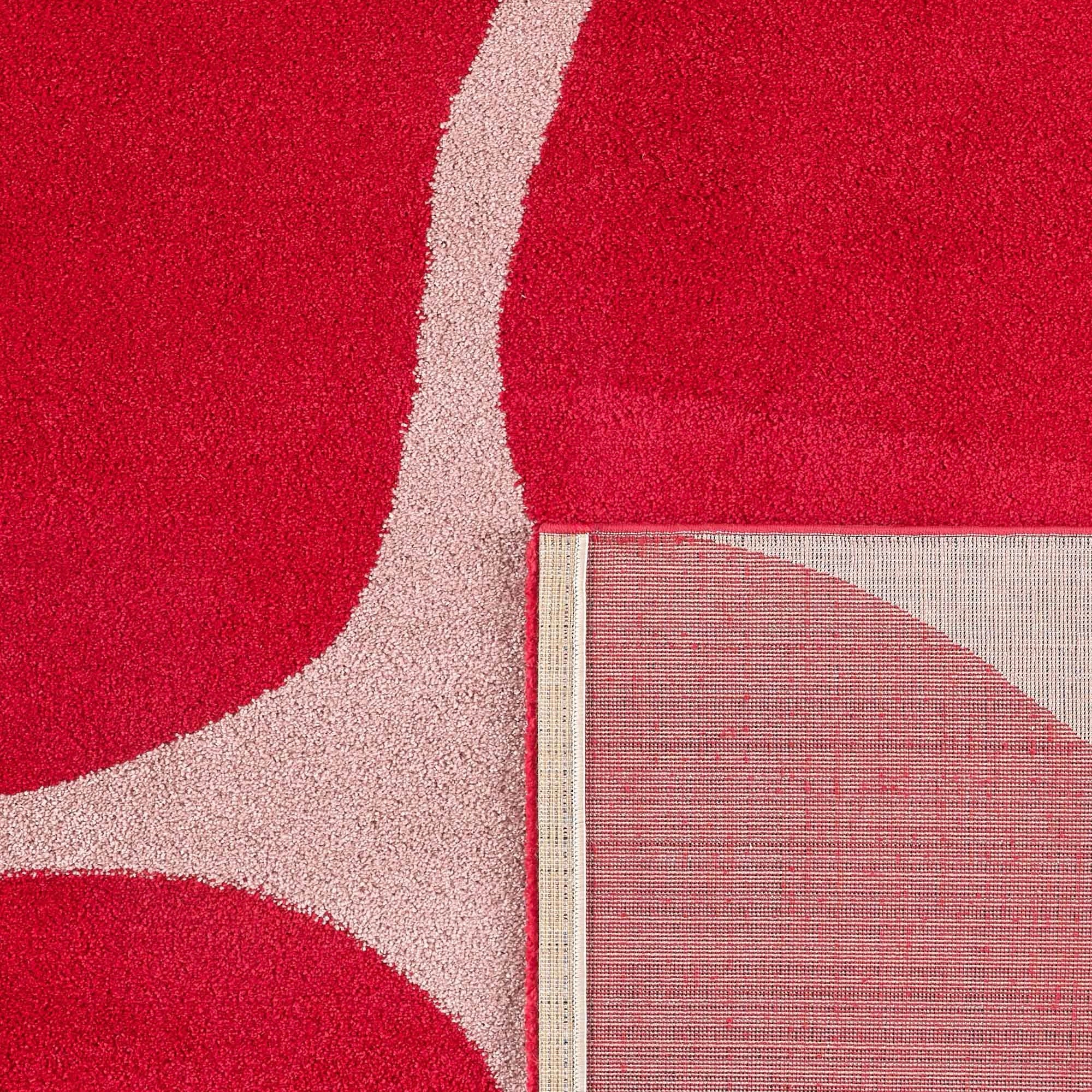 Groovy - Tapis D'Intérieur - Polypropylène - Rouge