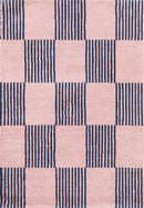 Tapis Groovy 386 - Motif Moderne - Bleu - Intérieur