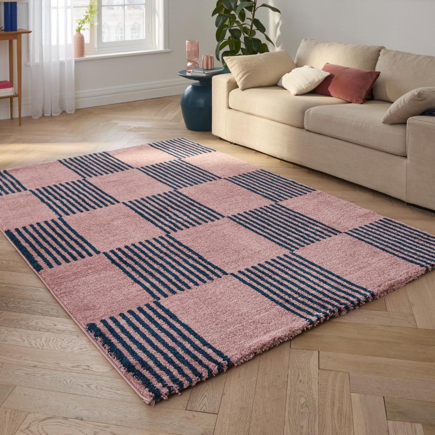 Groovy - Tapis D'Intérieur - Polypropylène - Bleu