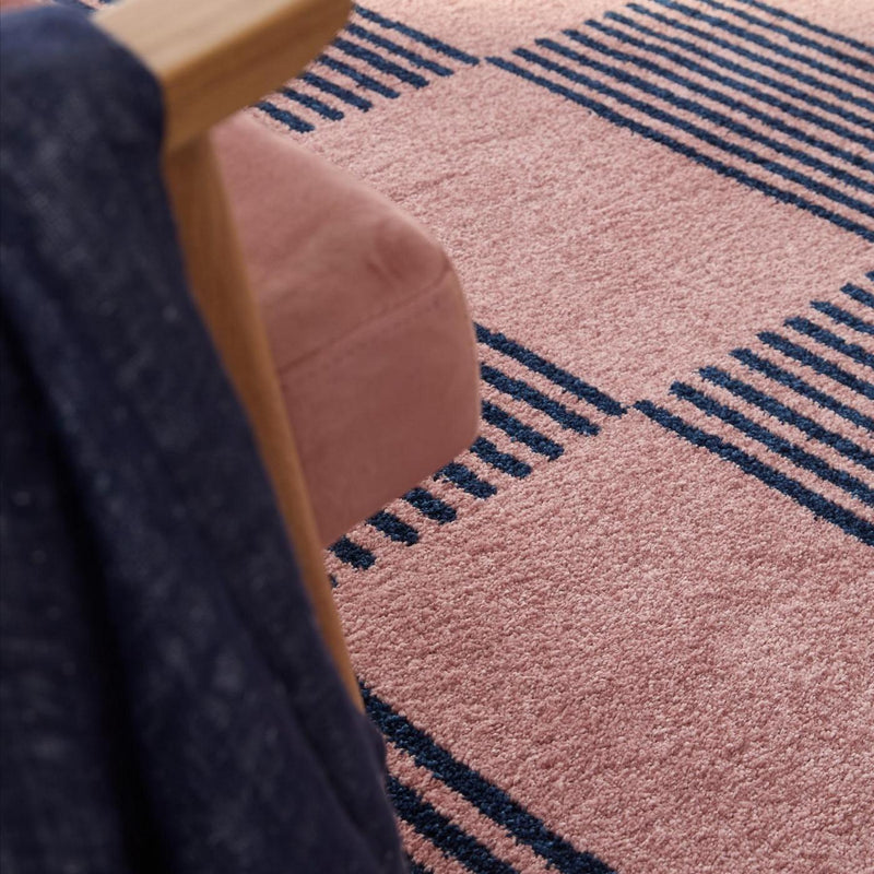 Tapis Groovy 386 - Motif Moderne - Bleu - Intérieur