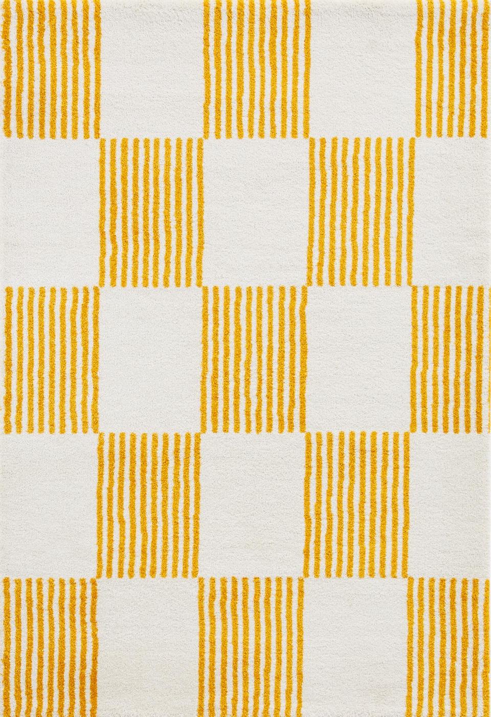 Groovy Rug 386 - Modern Pattern - Yellow - Indoor