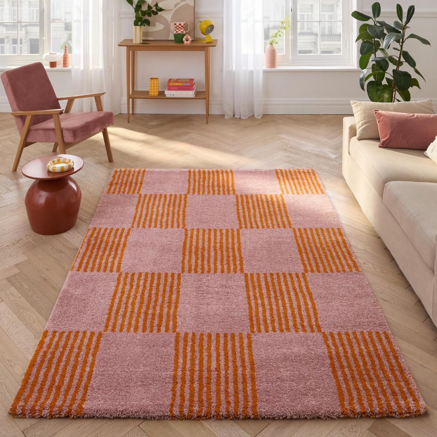 Groovy Rug 386 - Modern Pattern - Orange - Indoor