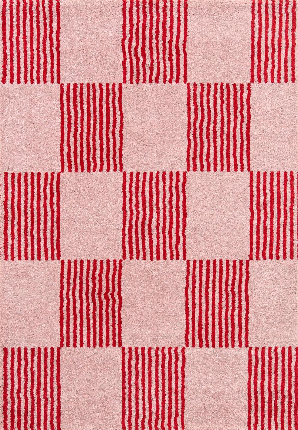 Groovy Rug 386 - Modern Pattern - Red - Indoor