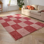 Groovy Rug 386 - Modern Pattern - Red - Indoor