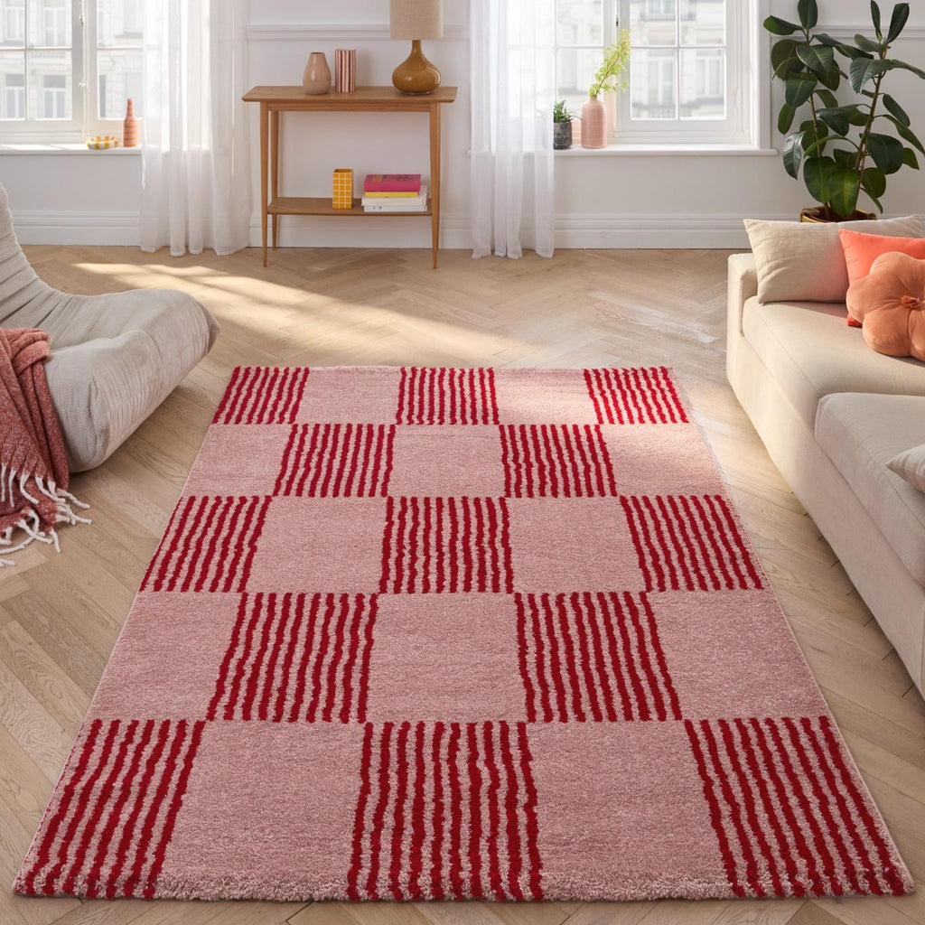 Groovy Rug 386 - Modern Pattern - Red - Indoor