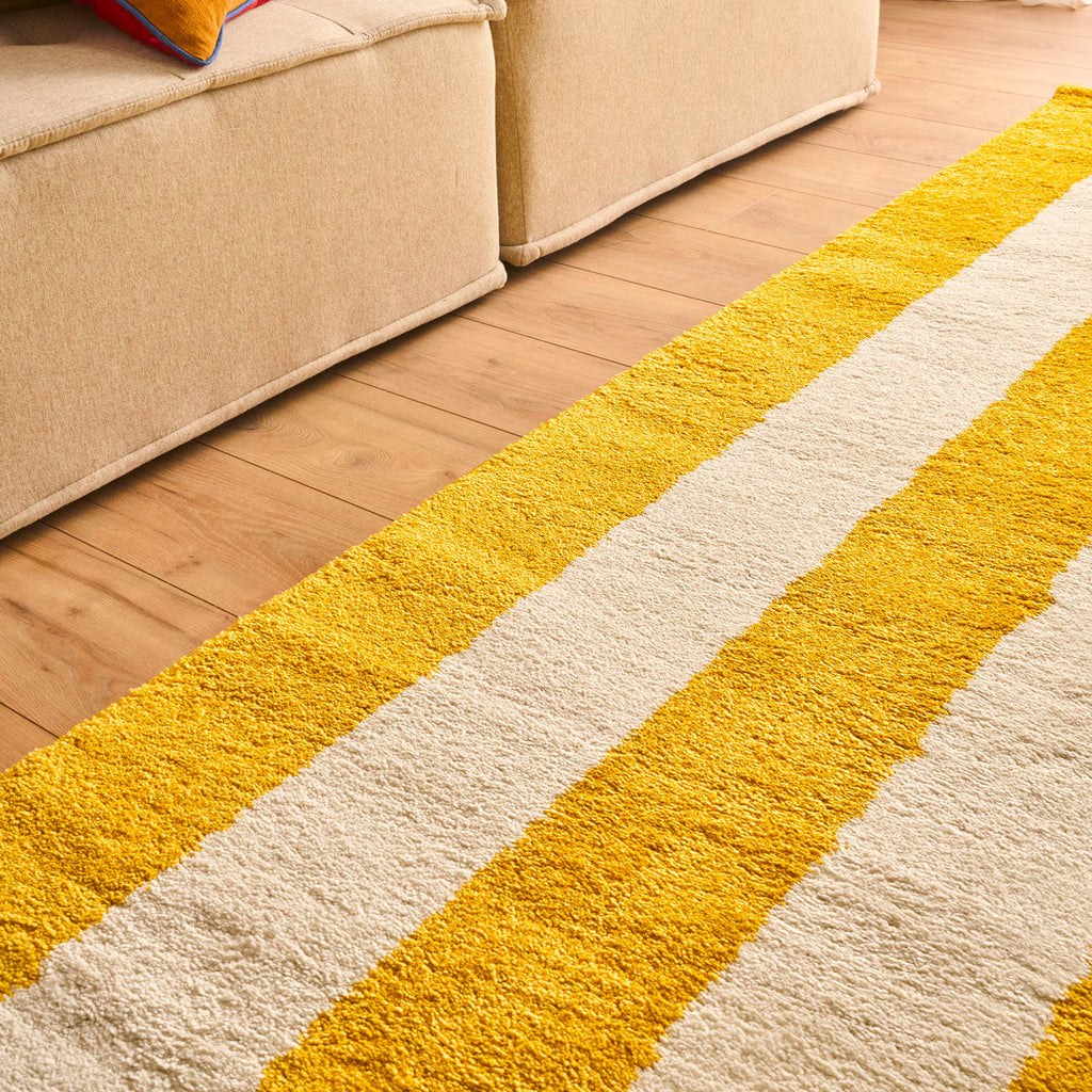 Groovy - Tapis D'Intérieur - Polypropylène - Jaune