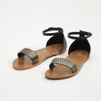 Golden Sun - Bronte Sandals - Black