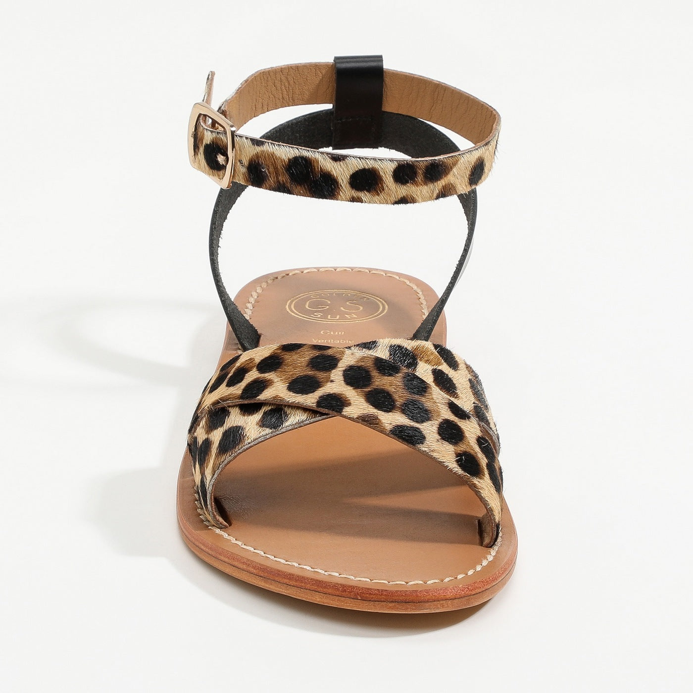 Sandales Amapola - Noir Et Léopard