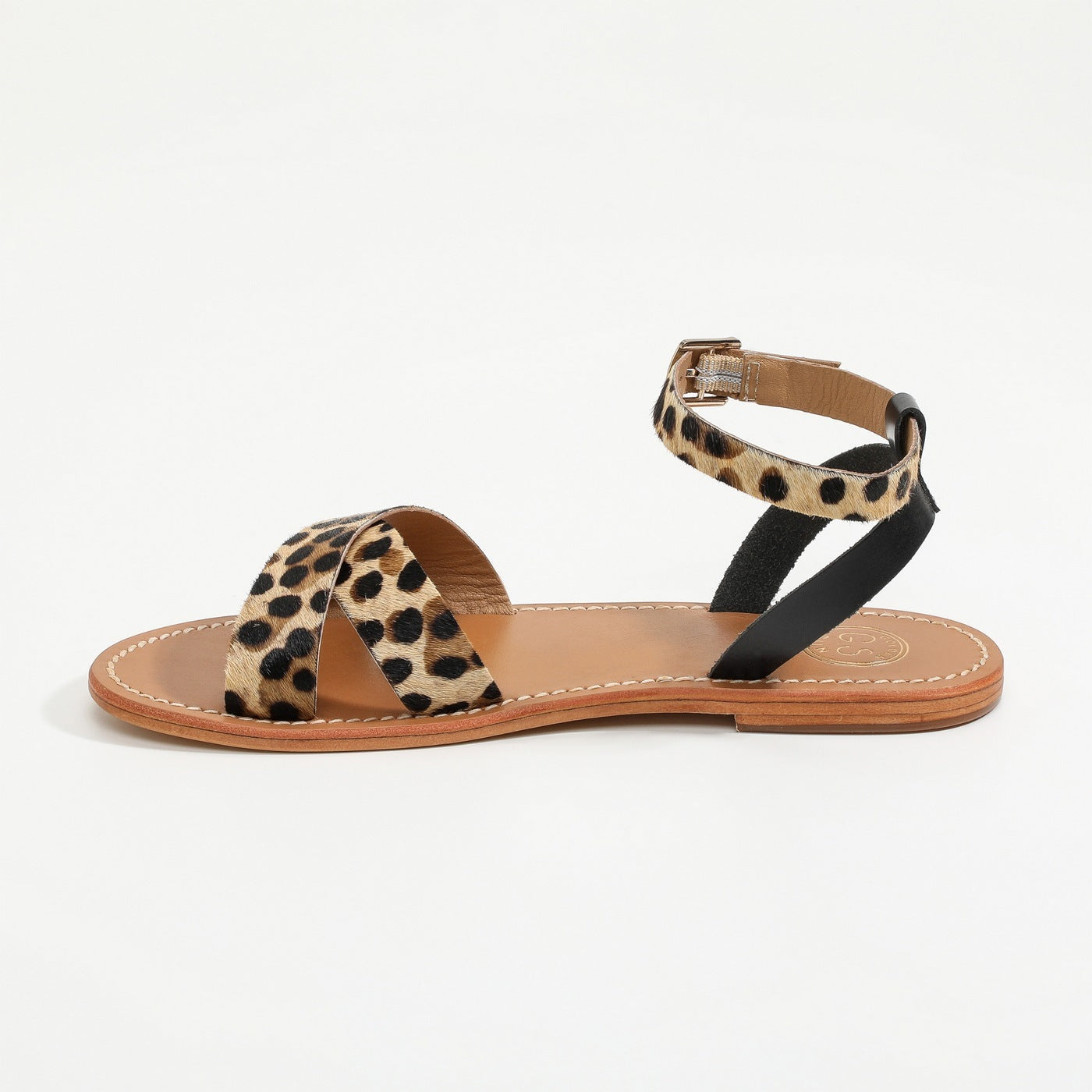 Sandales Amapola - Noir Et Léopard