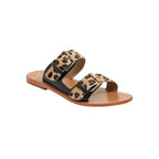Golden Sun - Ancolie Mules - Black + Leopard