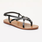 Golden Sun - Emerald Sandals - Black