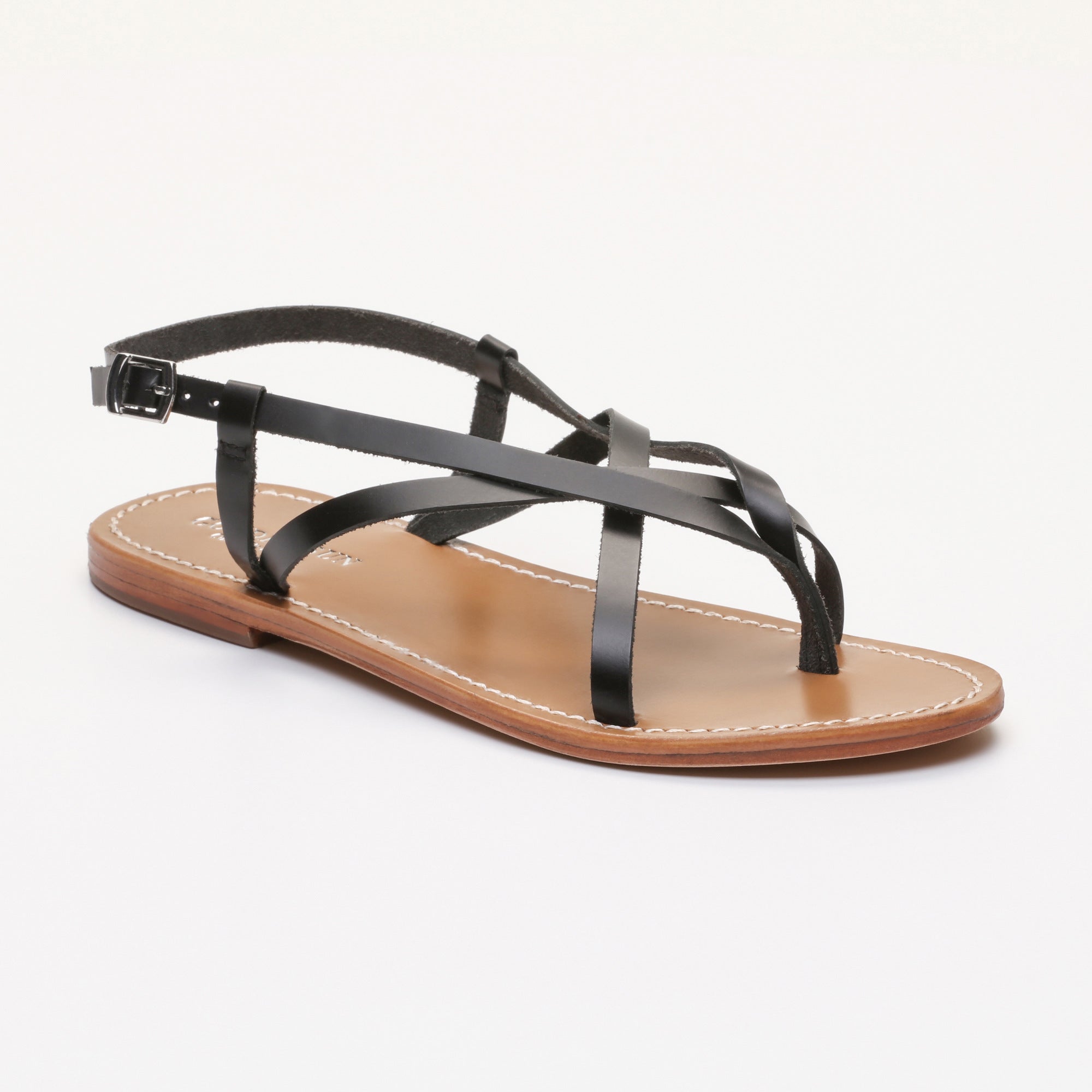 Golden Sun - Emerald Sandals - Black